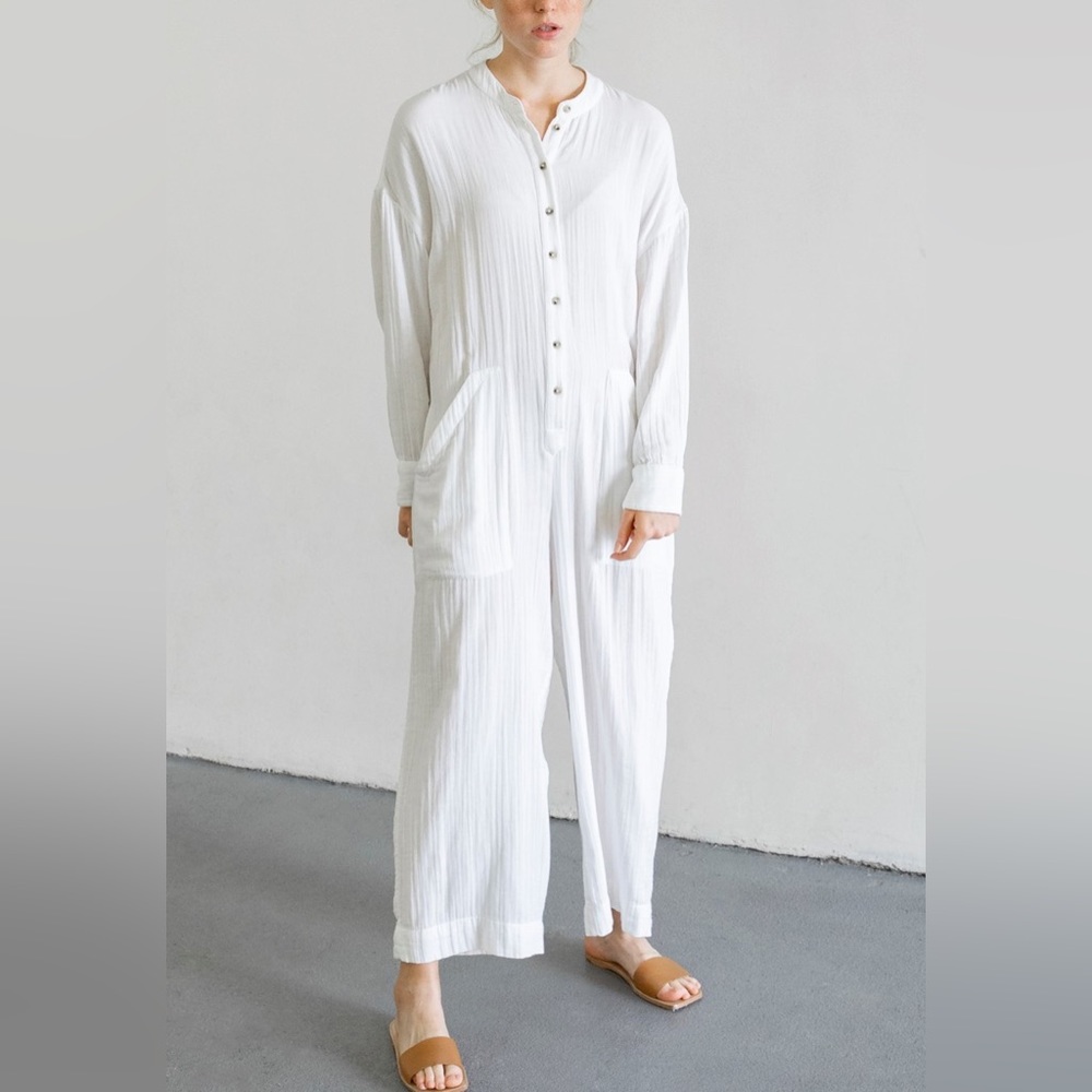 MARA HOFFMAN white Manda jumpsuit